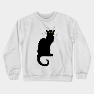 Black Cat Long Whiskers Crewneck Sweatshirt